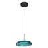 WYPRZEDAŻ Lampa wisząca Colle PND-48529-BK-BLU oprawa w kolorze czarnym z niebieskim kloszem ITALUX