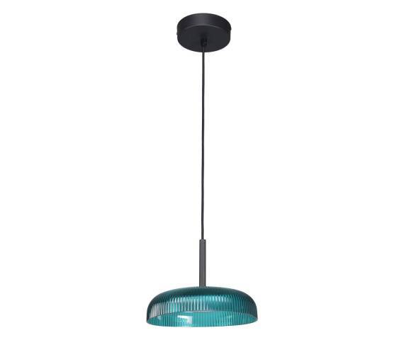 WYPRZEDAŻ Lampa wisząca Colle PND-48529-BK-BLU oprawa w kolorze czarnym z niebieskim kloszem ITALUX