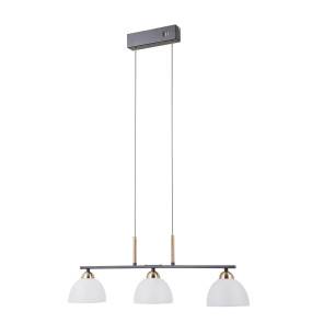 Lampa wisząca Montiela PND-34374-3-BK oprawa w kolorze czerni i złota ITALUX