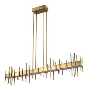 Lampa wisząca ARCHITETTO 130 cm -  LED, złota dekoracyjna listwa