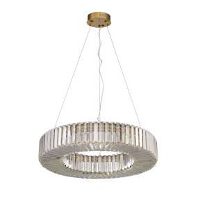 Lampa wisząca CRISTAL LED złota 60 cm