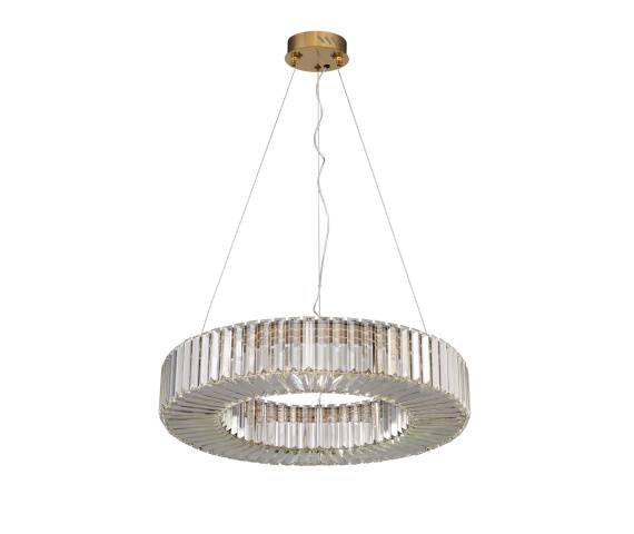 Lampa wisząca CRISTAL LED złota 60 cm