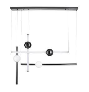 Lampa wisząca O-LINE L-4 LED czarna 110 cm