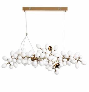 Lampa wisząca VALENTINA 150 cm biało złota