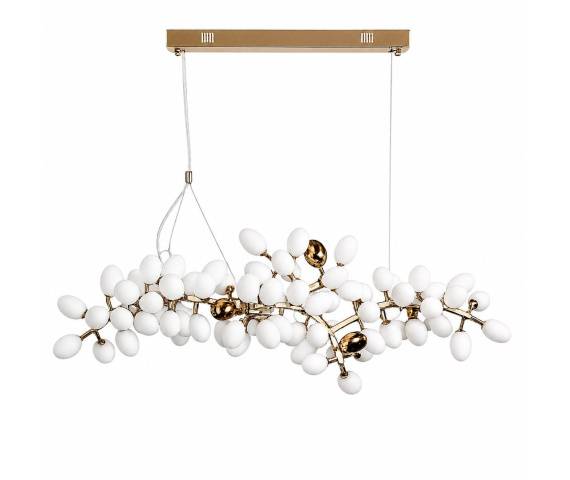Lampa wisząca VALENTINA 150 cm biało złota