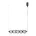 Lampa wisząca Pedro PND-34405-5-BK oprawa w kolorze czarnym ITALUX