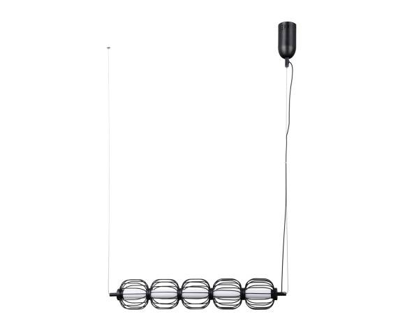 Lampa wisząca Pedro PND-34405-5-BK oprawa w kolorze czarnym ITALUX