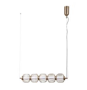 Lampa wisząca Pedro PND-34405-5-HBR oprawa w kolorze złotym ITALUX