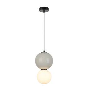 Lampa wisząca Pieve PND-95221-1M-GR oprawa w kolorze czerni i szarości ITALUX