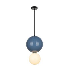Lampa wisząca Pieve PND-95221-1L-BLU oprawa w kolorze czarno-niebieskim ITALUX