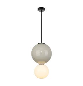 Lampa wisząca Pieve PND-95221-1L-GR oprawa w kolorze czerni i szarości ITALUX