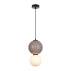 Lampa wisząca Pieve PND-95221-1M-BR oprawa w kolorze czerni i brązu ITALUX
