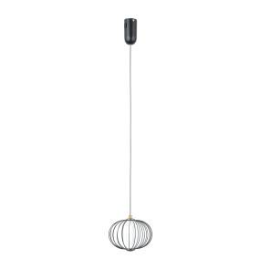 Lampa wisząca Rabel PND-344221-1-BK oprawa w kolorze czarnym ITALUX