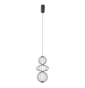 Lampa wisząca Rabel PND-344221-3V-BK oprawa w kolorze czarnym ITALUX