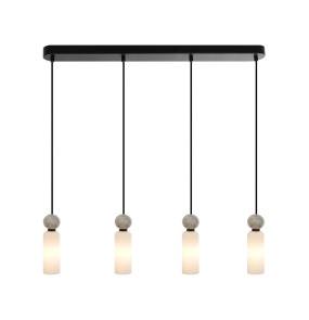 Lampa wisząca Santos PND-95331-4-BK oprawa w kolorze czarnym ITALUX