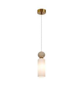 Lampa wisząca Santos PND-95331-1-BRSS oprawa w kolorze złotym ITALUX