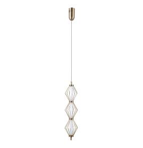 Lampa wisząca Sevil PND-34403-3V-HBR oprawa w kolorze złotym ITALUX