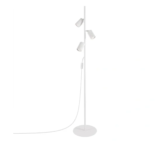 Lampa podłogowa KARBON 3 SL.2014 oprawa w kolorze białym SOLLUX LIGHTING