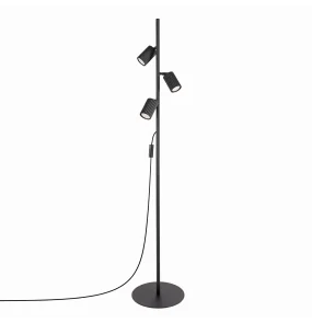 Lampa podłogowa KARBON 3 SL.2016 oprawa w kolorze czarnym SOLLUX LIGHTING