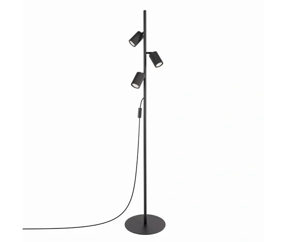 Lampa podłogowa KARBON 3 SL.2016 oprawa w kolorze czarnym SOLLUX LIGHTING