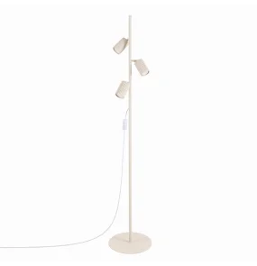 Lampa podłogowa KARBON 3 SL.2018 oprawa w kolorze beżowym SOLLUX LIGHTING