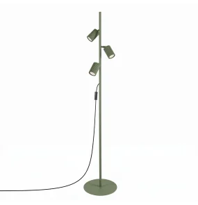 Lampa podłogowa KARBON 3 SL.2026 oprawa w kolorze oliwkowym SOLLUX LIGHTING