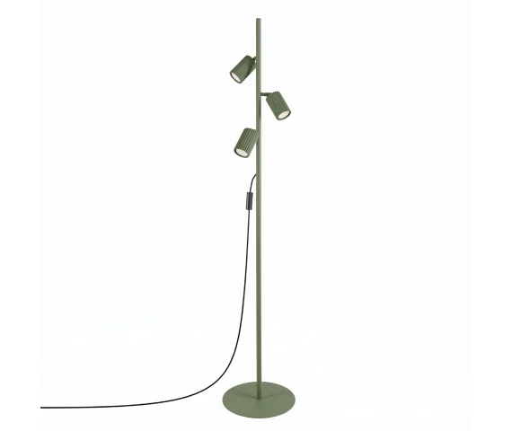 Lampa podłogowa KARBON 3 SL.2026 oprawa w kolorze oliwkowym SOLLUX LIGHTING