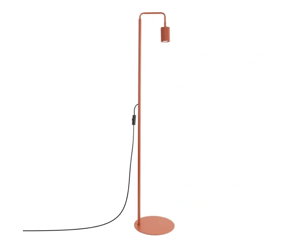 Lampa podłogowa KARBON 1 SL.2023 oprawa w kolorze ochry czerwonej SOLLUX LIGHTING