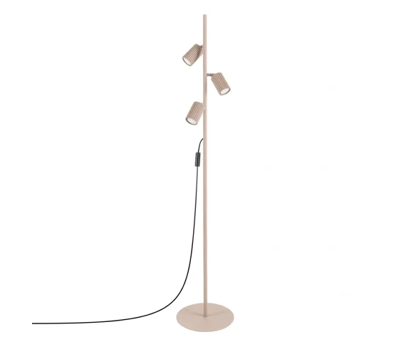Lampa podłogowa KARBON 3 SL.2020 oprawa w kolorze taupe SOLLUX LIGHTING