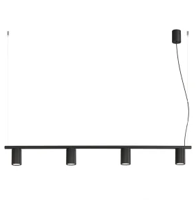 Lampa wisząca KARBON 4 SL.2712 oprawa w kolorze czarnym SOLLUX LIGHTING