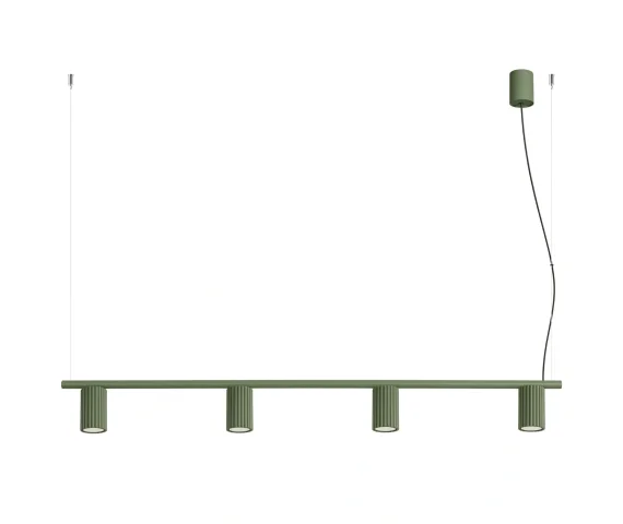 Lampa wisząca KARBON 4 SL.2714 oprawa w kolorze oliwkowym SOLLUX LIGHTING