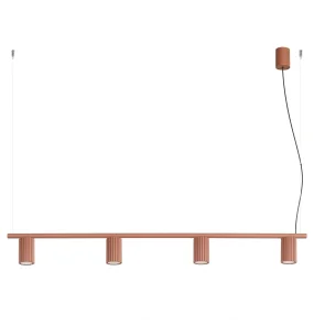 Lampa wisząca KARBON 4 SL.2715 oprawa w kolorze ochry czerwonej SOLLUX LIGHTING