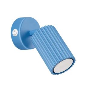 Kinkiet z włącznikiem KARBON SL.2377 oprawa w kolorze błękitnym Sollux Lighting