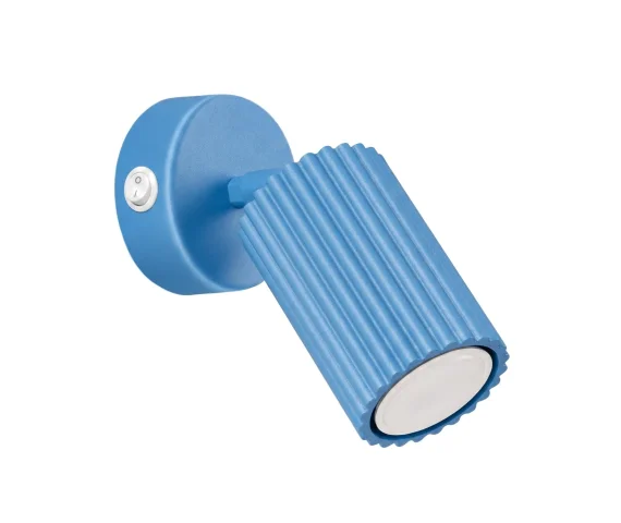 Kinkiet z włącznikiem KARBON SL.2377 oprawa w kolorze błękitnym Sollux Lighting