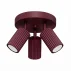 Lampa sufitowa KARBON 3P SL.1928 oprawa w kolorze burgundowym Sollux Lighting