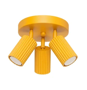 Lampa sufitowa KARBON 3P SL.2360 oprawa w kolorze żółtym Sollux Lighting