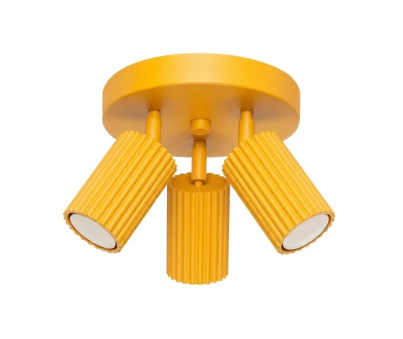 Lampa sufitowa KARBON 3P SL.2360 oprawa w kolorze żółtym Sollux Lighting
