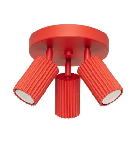 Lampa sufitowa KARBON 3P SL.2367 oprawa w kolorze czerwonym Sollux Lighting