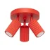 Lampa sufitowa KARBON 3P SL.2367 oprawa w kolorze czerwonym Sollux Lighting