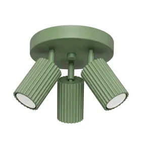 Lampa sufitowa KARBON 3P SL.2353 oprawa w kolorze szałwiowym Sollux Lighting