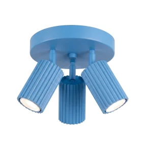 Lampa sufitowa KARBON 3P SL.2381 oprawa w kolorze błękitnym Sollux Lighting