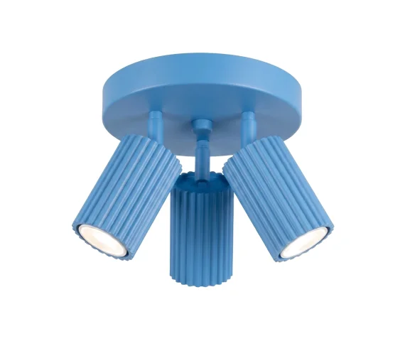 Lampa sufitowa KARBON 3P SL.2381 oprawa w kolorze błękitnym Sollux Lighting