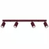 Listwa sufitowa KARBON 4L SL.1924 oprawa w kolorze burgundowym Sollux Lighting
