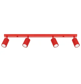 Listwa sufitowa KARBON 4L SL.2368 oprawa w kolorze czerwonym Sollux Lighting