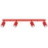 Listwa sufitowa KARBON 4L SL.2368 oprawa w kolorze czerwonym Sollux Lighting