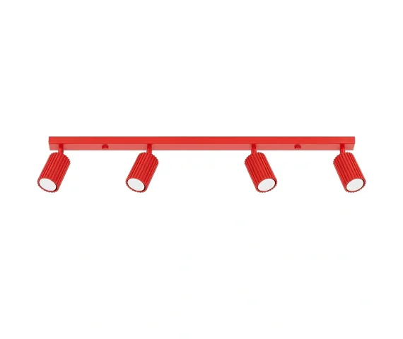 Listwa sufitowa KARBON 4L SL.2368 oprawa w kolorze czerwonym Sollux Lighting