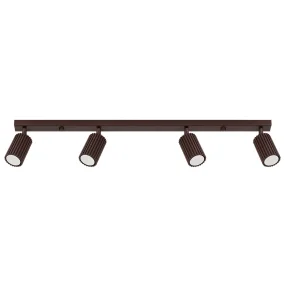 Listwa sufitowa KARBON 4L SL.2375 oprawa w kolorze brązowym Sollux Lighting