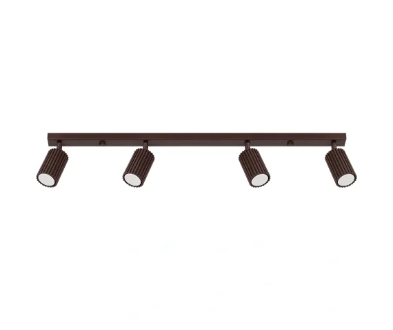 Listwa sufitowa KARBON 4L SL.2375 oprawa w kolorze brązowym Sollux Lighting
