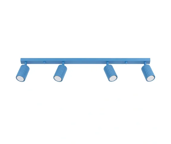 Listwa sufitowa KARBON 4L SL.2382 oprawa w kolorze błękitnym Sollux Lighting