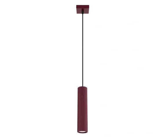 Lampa wisząca KARBON 1 SL.1918 oprawa w kolorze burgundowym Sollux Lighting